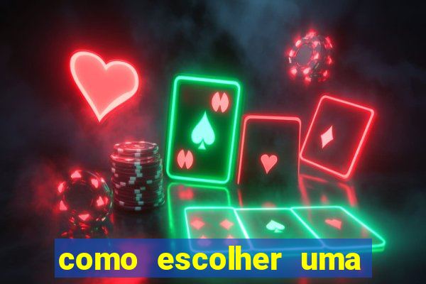 como escolher uma boa cartela de bingo